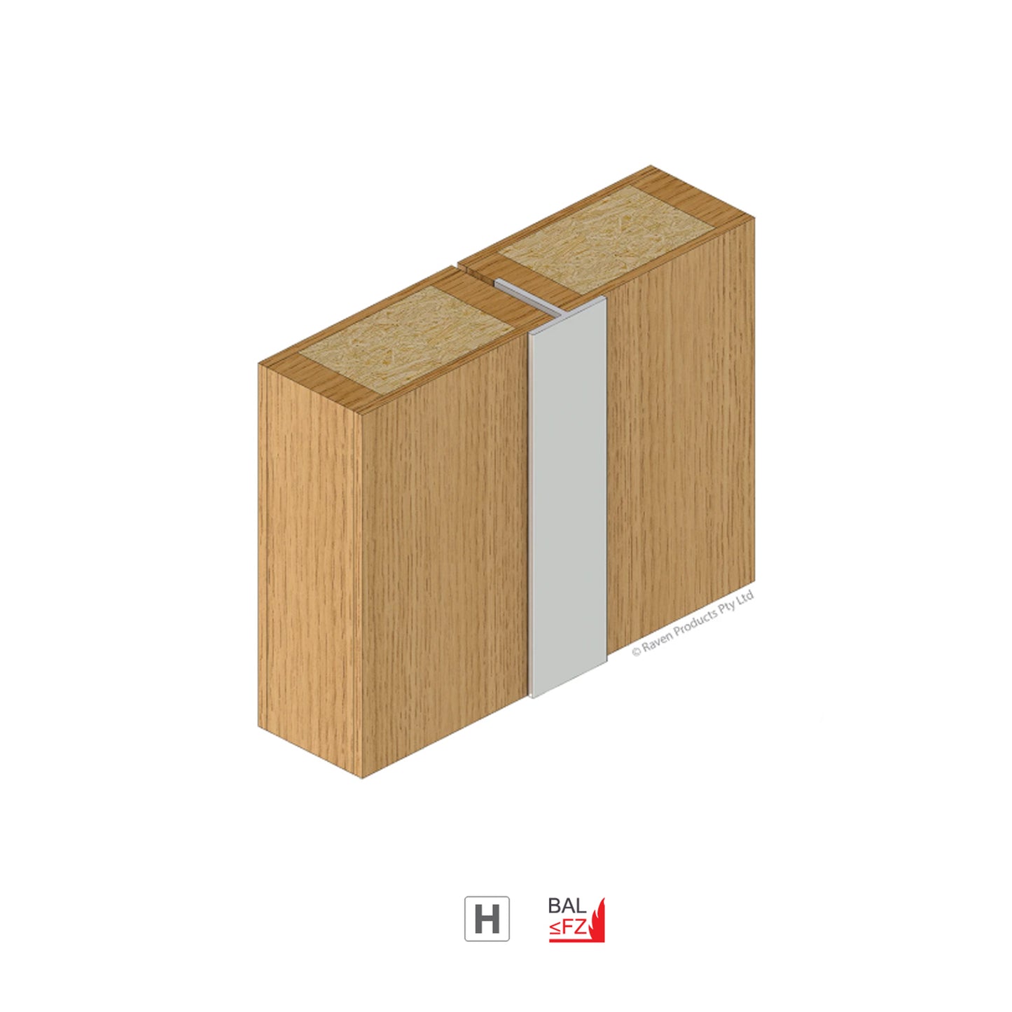 Raven RP37 Astragal Meeting Stile Clear Anodised - Available in Various Sizes|RAVA37C2250|RAVA37C3000