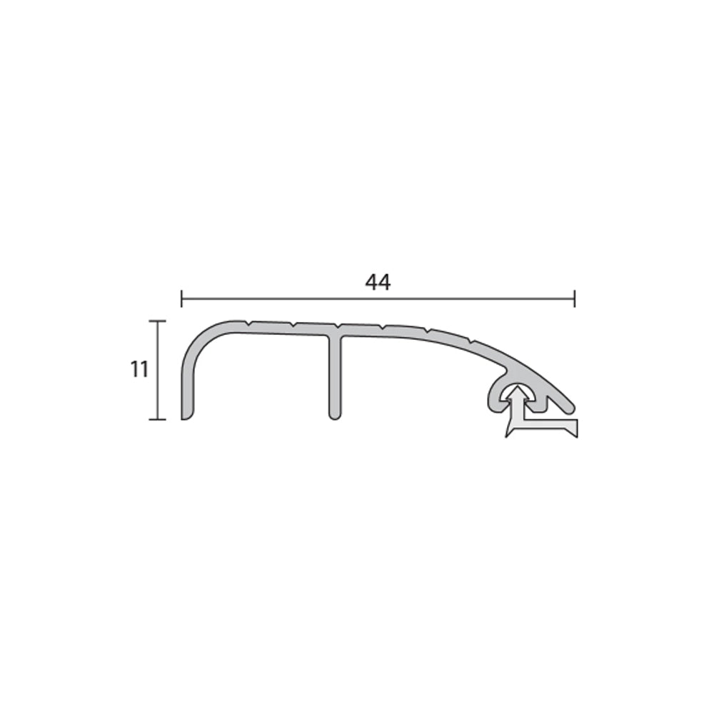 Raven RP4B Threshold Plate 3000mm Bronze Anodised A4BB3000