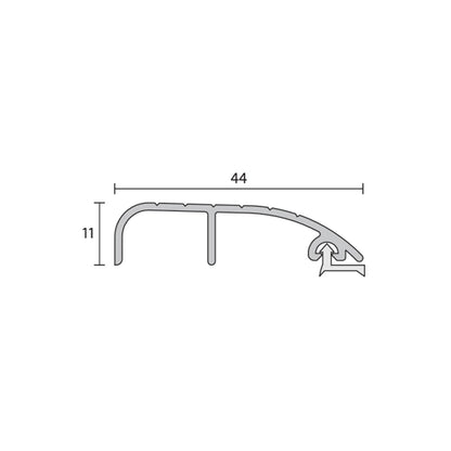 Raven RP4B Threshold Plate 3000mm Bronze Anodised A4BB3000