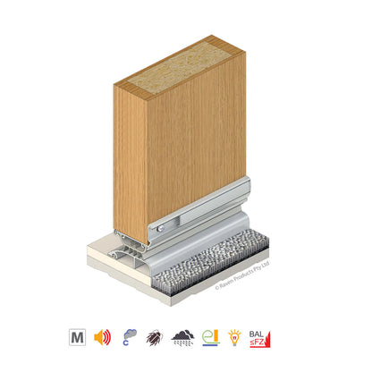 Raven RP4 Storm Proof Door Bottom Seal Silver Anodised - Available in Various Sizes