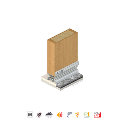 Raven RP4 Door Bottom Seal Gold Anodised - Available in Various Sizes|RAVR4G|RAVA4G1250