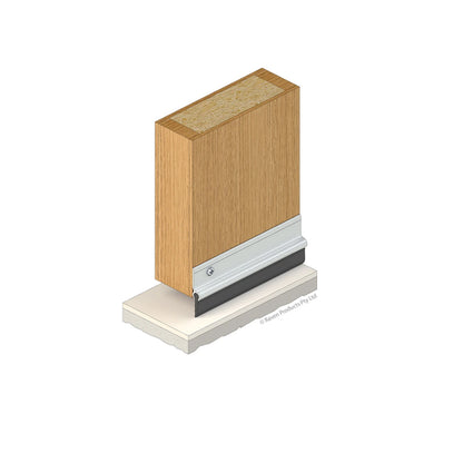 Raven RP5 Bottom Weather Strip Sweep Door Seal Silver Anodised - Available in Various Sizes