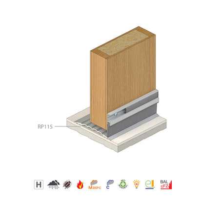 Raven RP51si Door Bottom Sweep Seal 1000mm Bronze Anodised A51SIB1000