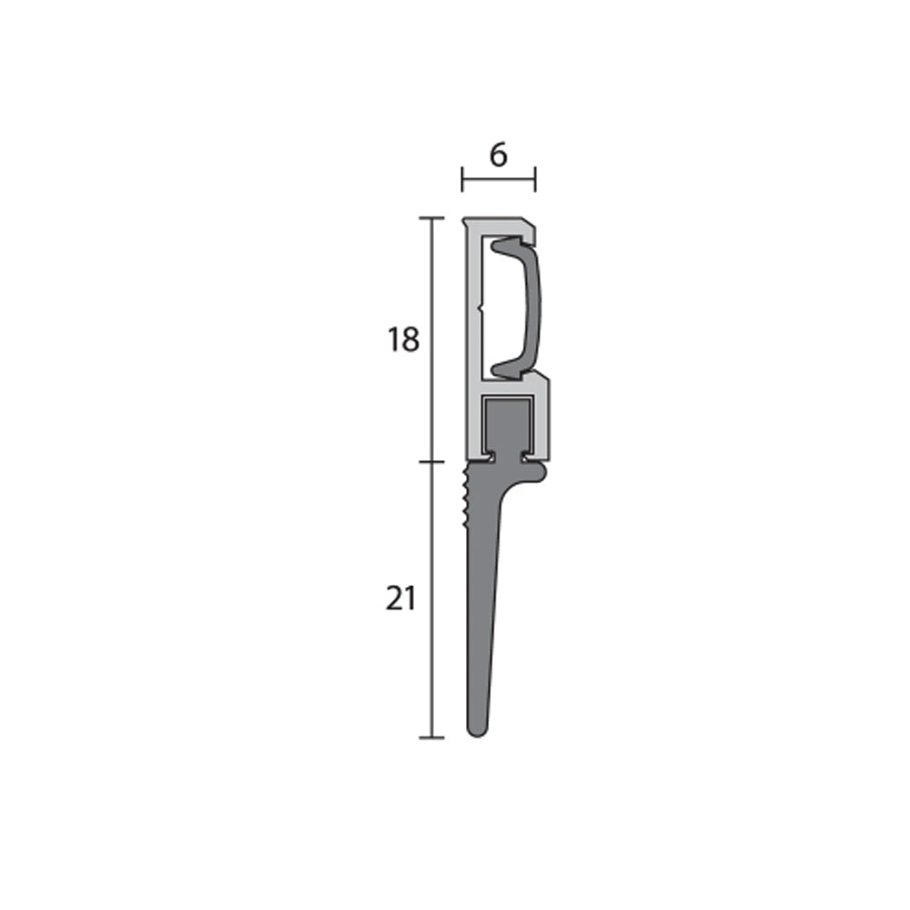 Raven RP51si Door Bottom Sweep Seal 1000mm Bronze Anodised A51SIB1000