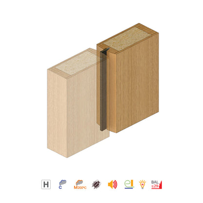 Raven RP52F Meeting Stile Seal Brush Strip Black - Available in Various Sizes