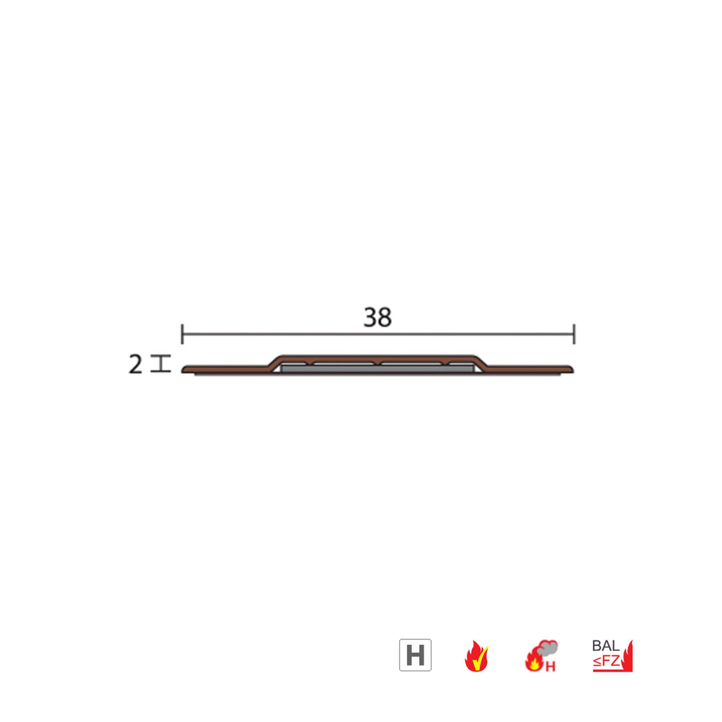 Raven RP53 Intumescent Fire and Smoke Seal - Available in Various Finishes and Sizes