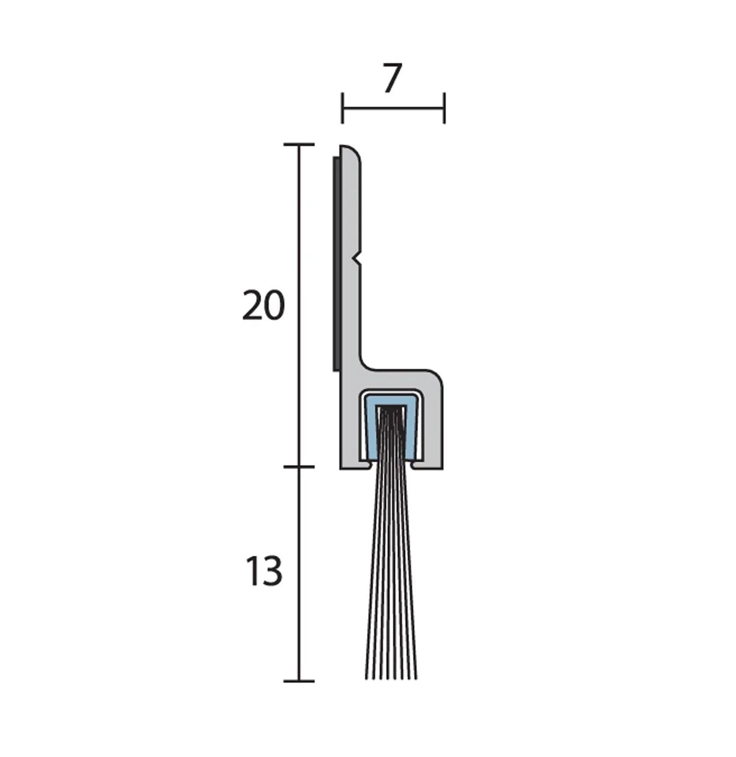 Raven RP74 Door Bottom Sweep Seals - Available in Various Sizes
