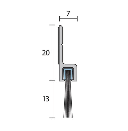 Raven RP74 Door Bottom Sweep Seals - Available in Various Sizes