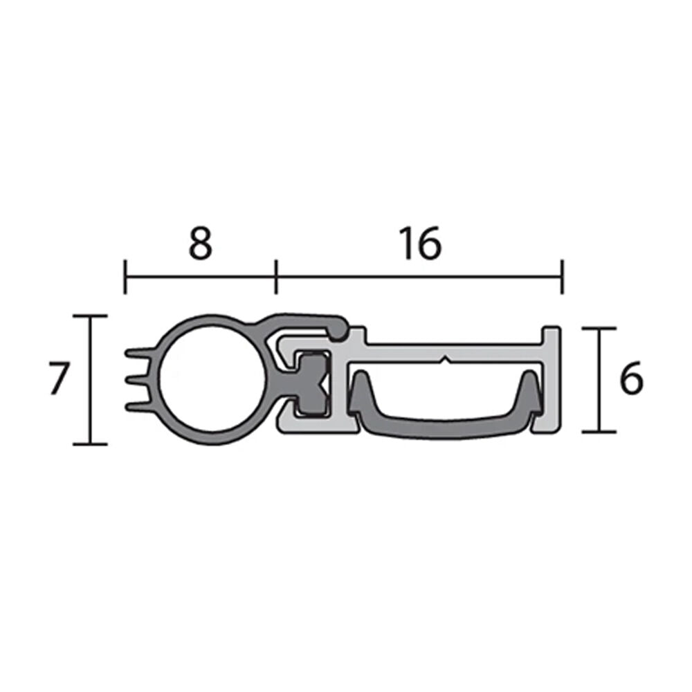 Raven RP78Si Door Perimeter Seal - Available in Various Finishes and Sizes