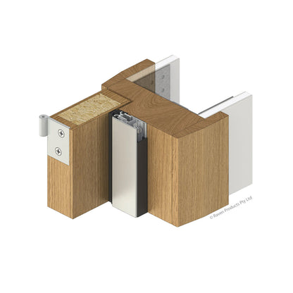 Raven RP87Si Door Frame Perimeter Seal Silicon Gasket Silver Anodised - Available in Various Sizes