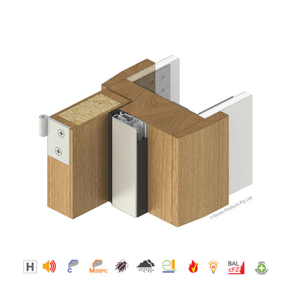 Raven RP87Si Door Frame Perimeter Seal Silicon Gasket Silver Anodised - Available in Various Sizes