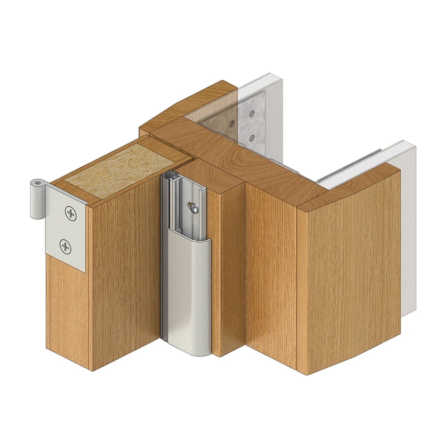 Raven RP93Si Single Door Set 5200mm Clear Anodised A93SICS