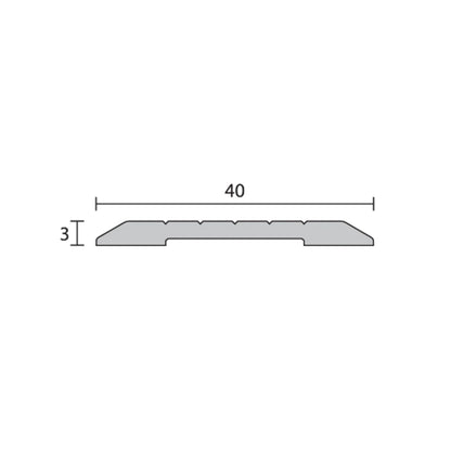 Raven RP95 Threshold Plate Ramp 1000mm Black A95BK1000