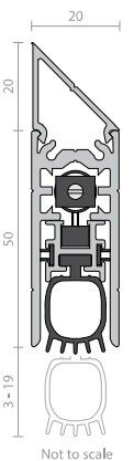 Raven RP99Si Automatic Door Bottom Seals - Available in Various Finishes and Sizes