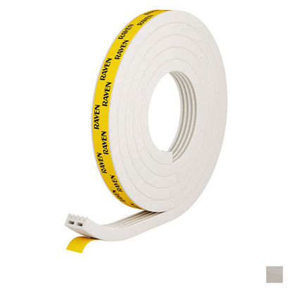 Raven RP108 Multi-Use Self Adhesive Rubber Sealing Strip 2000mm - Available in Grey and White Finish