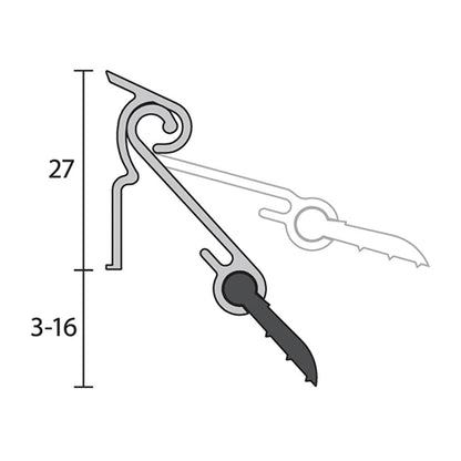 Raven RP3 Automatic Door Bottom Seals - Available in Various Finishes and Sizes