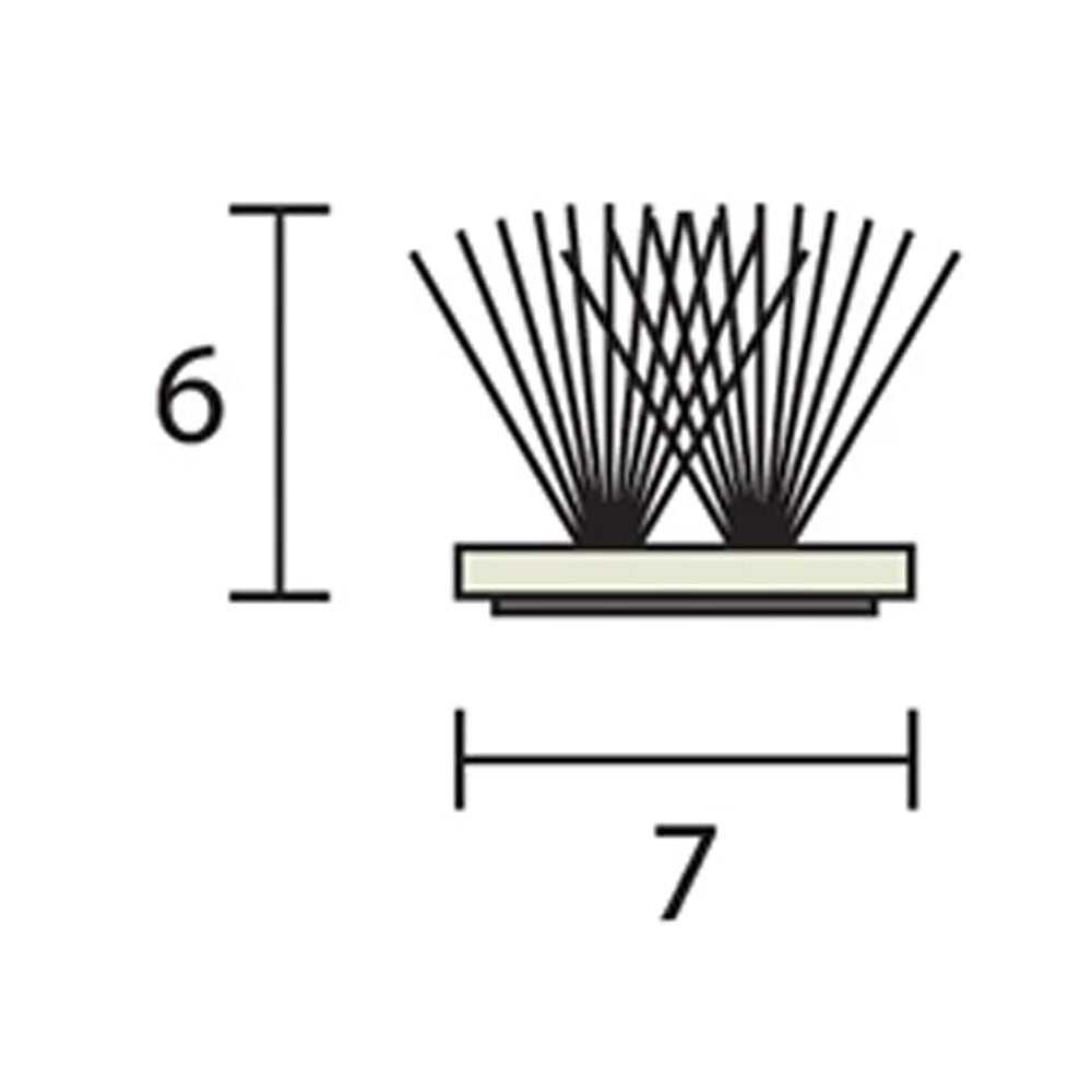 Raven RP61 Draught Excluder Door And Window Seal 5000mm Roll Grey R61