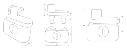 **10 Pack** Remsafe Window Block Lock Aluminium Keyed Alike Black BLD01BLK