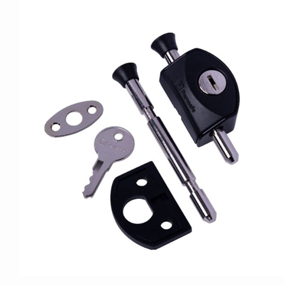 Remsafe Mini Window and Door Bolt Keyed Alike Black XBL-03BLK