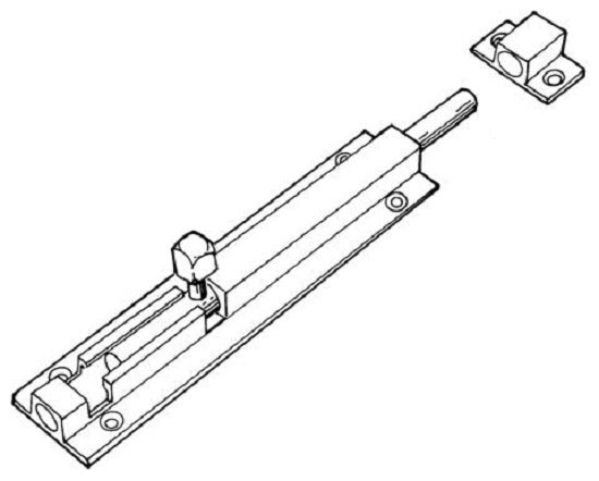Scope BB02 Barrel Bolt Heavy Duty Long Throw - Available in Various Finished and Sizes
