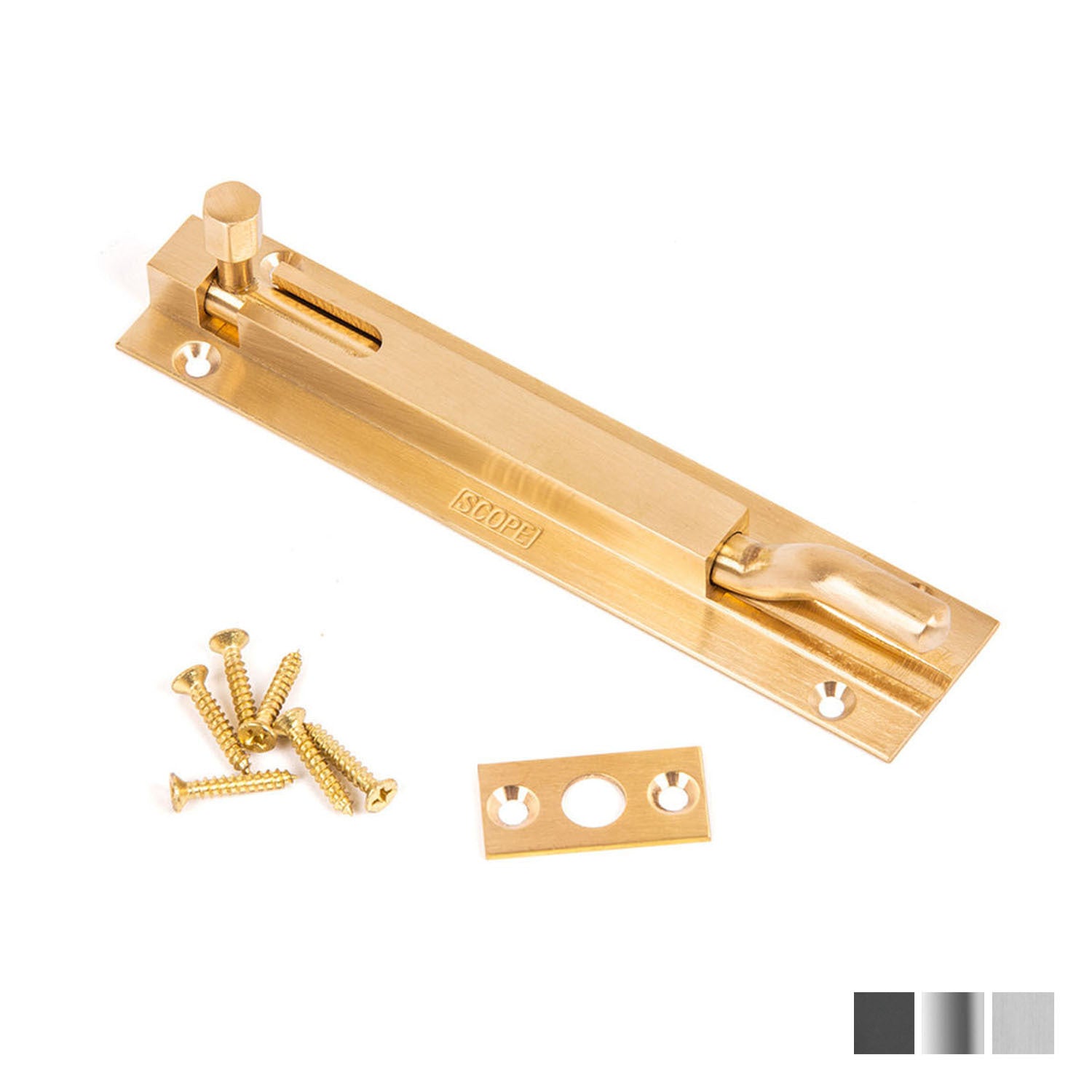 Scope Heavy Duty Necked Barrel Bolt - Available in Various Finishes and Sizes