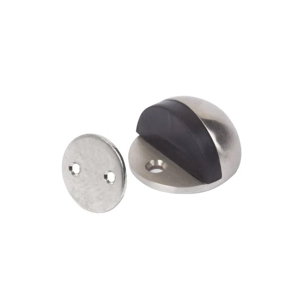 Scope Mag Floor Door Stop Half Dome Satin Stainless DS129SS.B