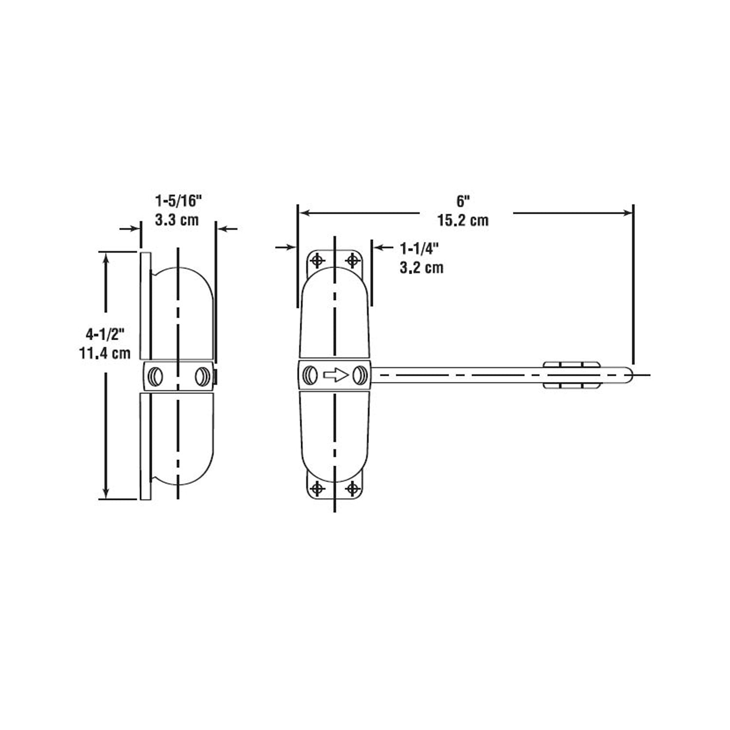 Astra Gibcloser Surface Mounted Door Closer - Available in Various Finishes