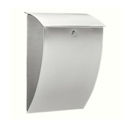 Burg-Wachter Milano Letter Box 488x352x182mm Stainless Steel 3483-ES