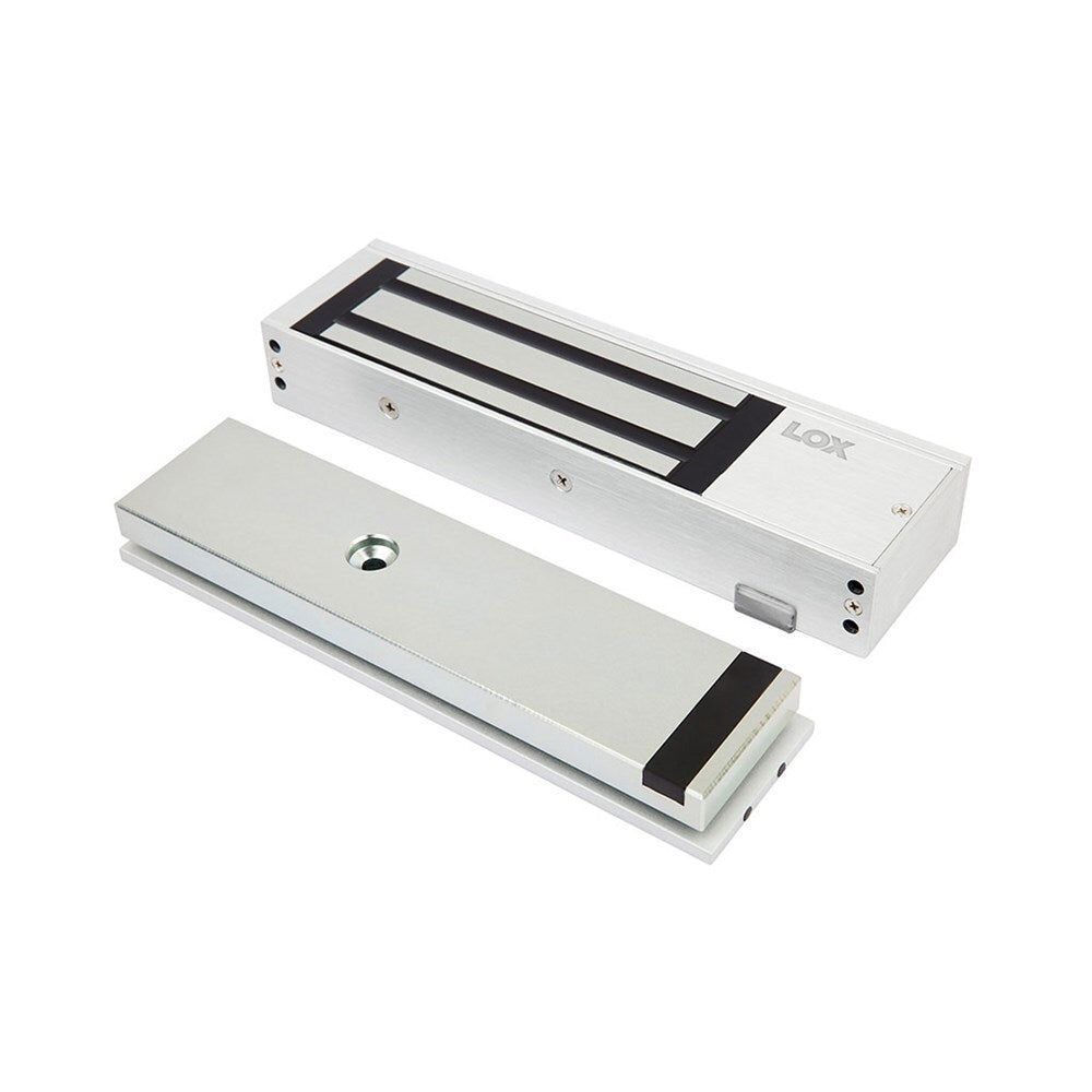 LOX Electro Magnetic Lock 580kg Single Door Monitored with Anti-Tamper Plate EM5700M