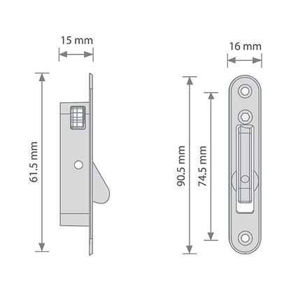 Angel Ventlock Sash Window Lock Face Fix - Available In Various Finishes