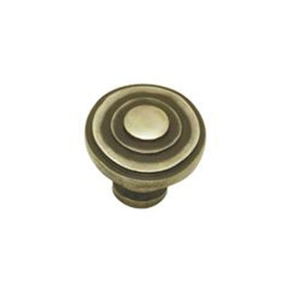 Superior Brass Domed Iron Cabinet Knob - Available in Various Sizes
