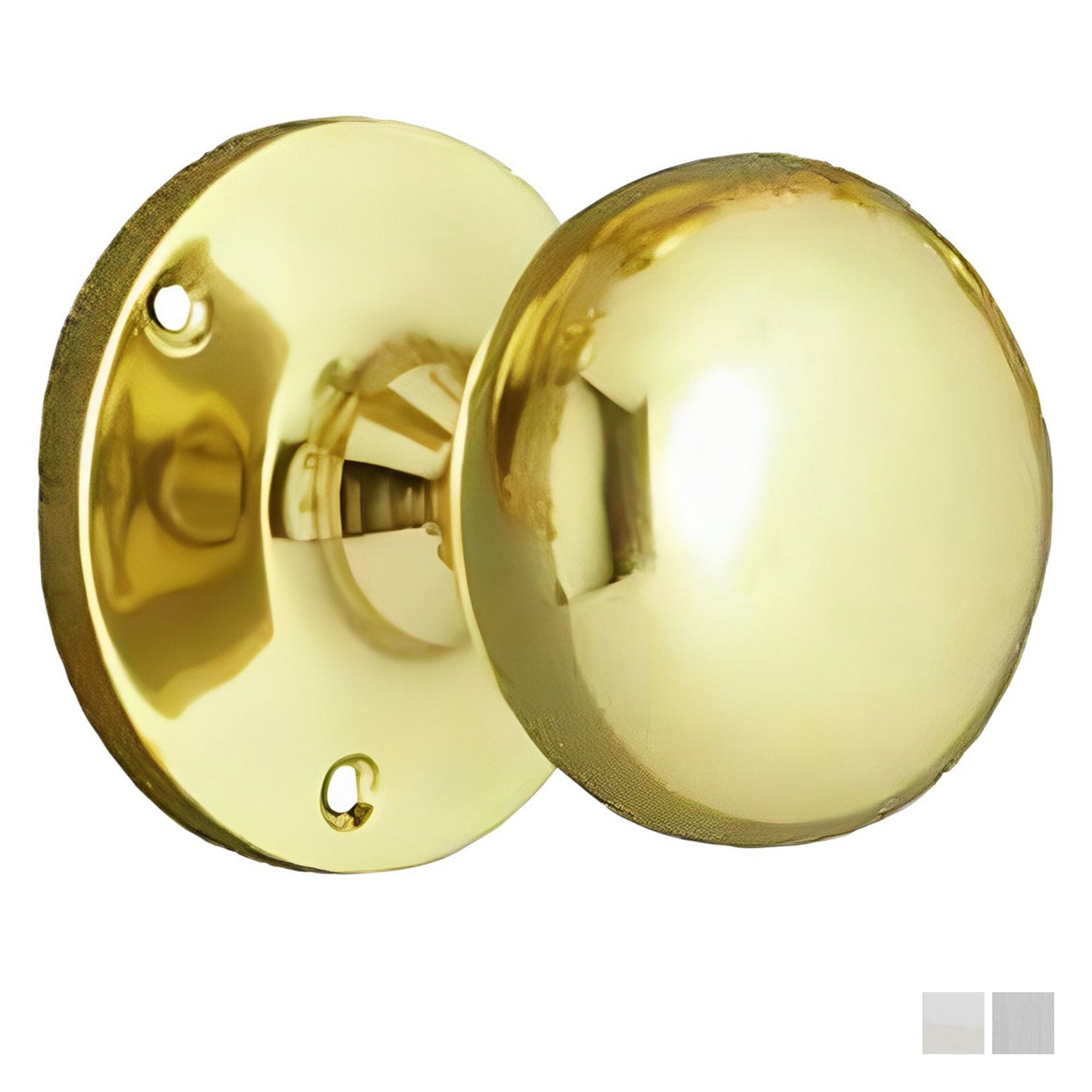Superior Brass Colonial Door Knob on Rose Passage Set - Available in Various Finishes