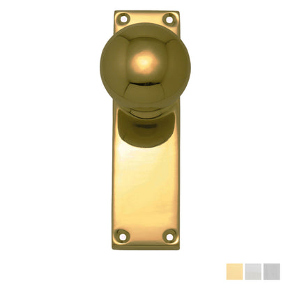 Superior Brass Victorian Door Knob Passage Set - Available in Various Finishes