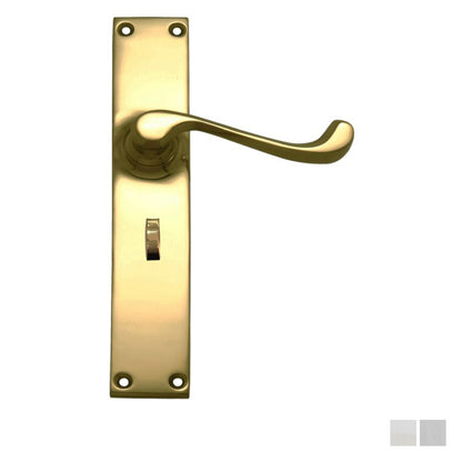 Superior Brass Contemporary Door Lever Privacy Set - Available in Various Finishes