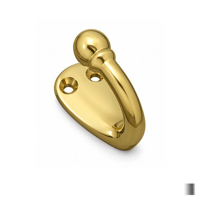 Superior Brass Single Hook Projection 47mm - Available in Various Finishes