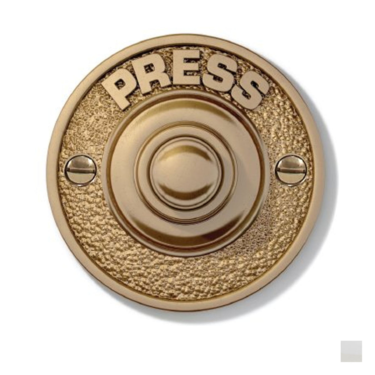 Superior Brass Door Bell Plate & Button - Available in Various Finishes