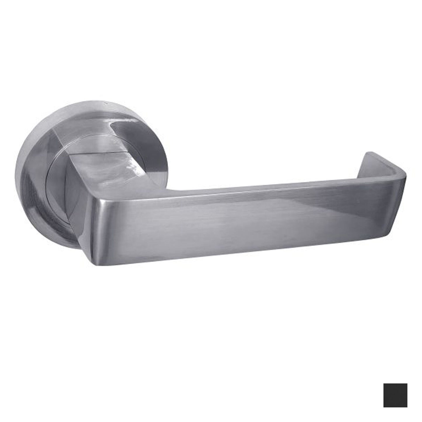 Builders Choice Door Lever on Round Rose Integrated Passage and Privacy Set