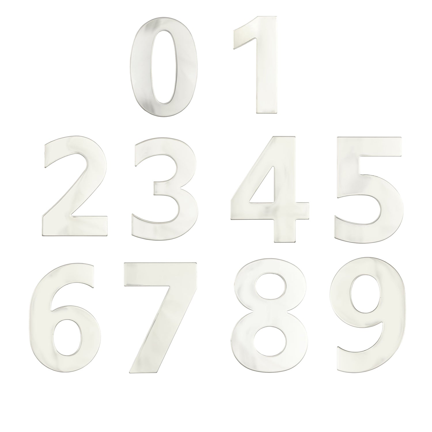 Austyle Architectural Numeral Concealed Fix 130mm Polished Stainless ...