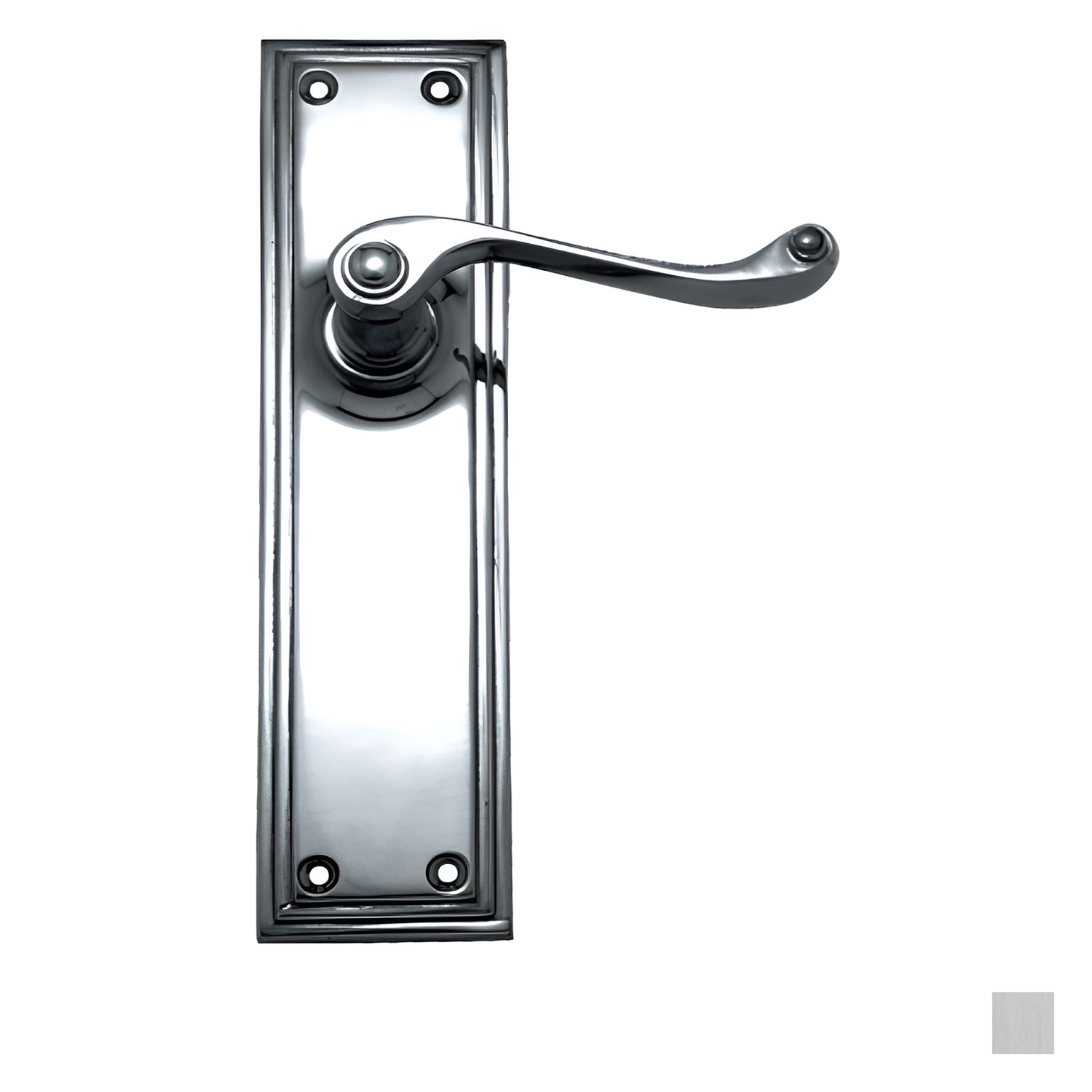 Superior Brass Door Lever on Double Step Plate Passage Set - Available in Various Finishes