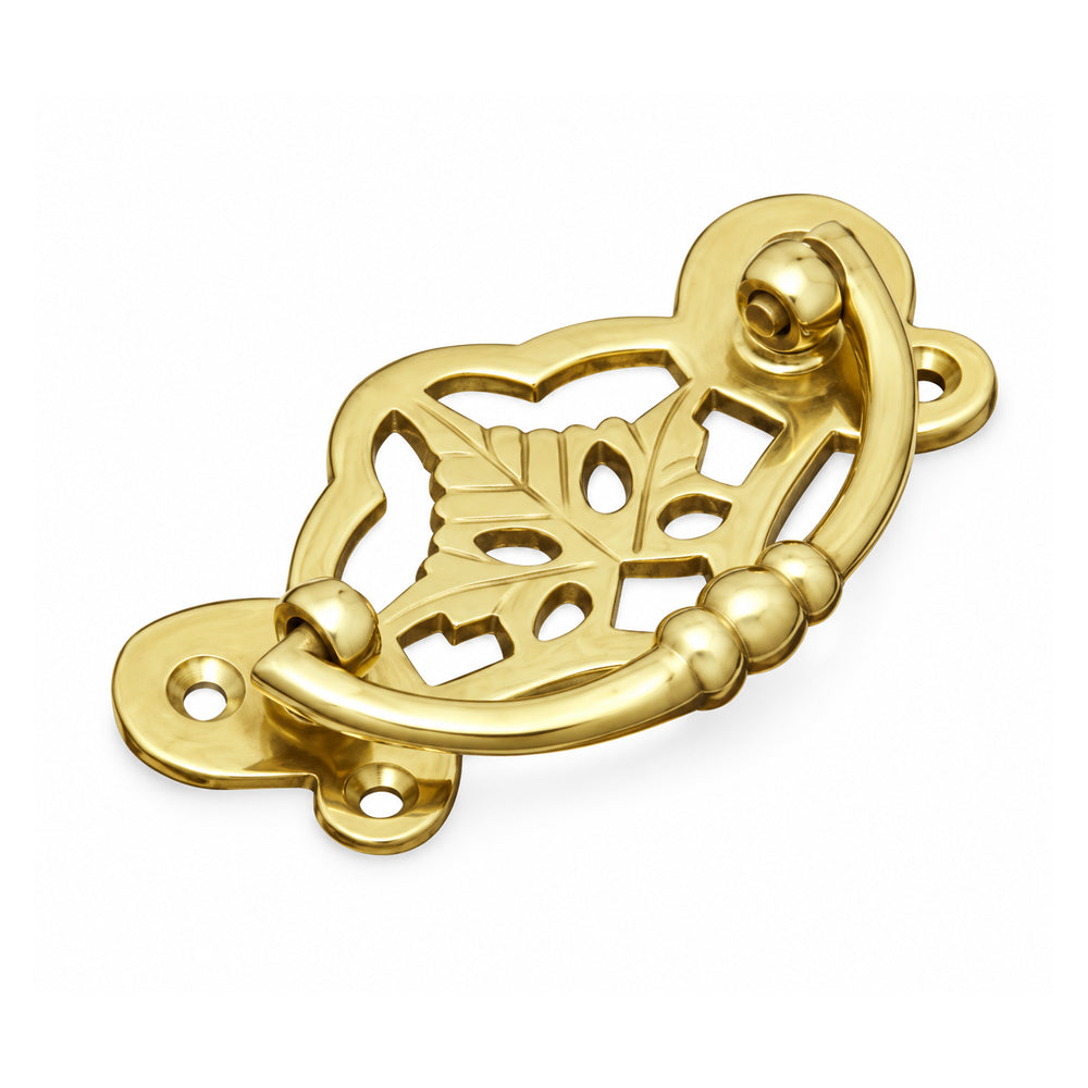 Superior Brass Cabinet Fitting 40x72mm Polished Brass 4339