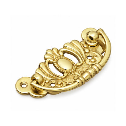Superior Brass Cabinet Fitting 40x85mm Polished Brass 4353