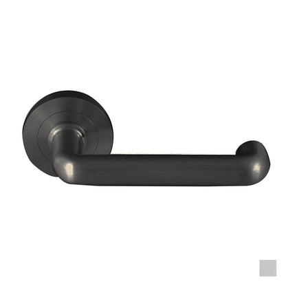 Builders Choice Door Lever on Round Rose Integrated Passage and Privacy Set