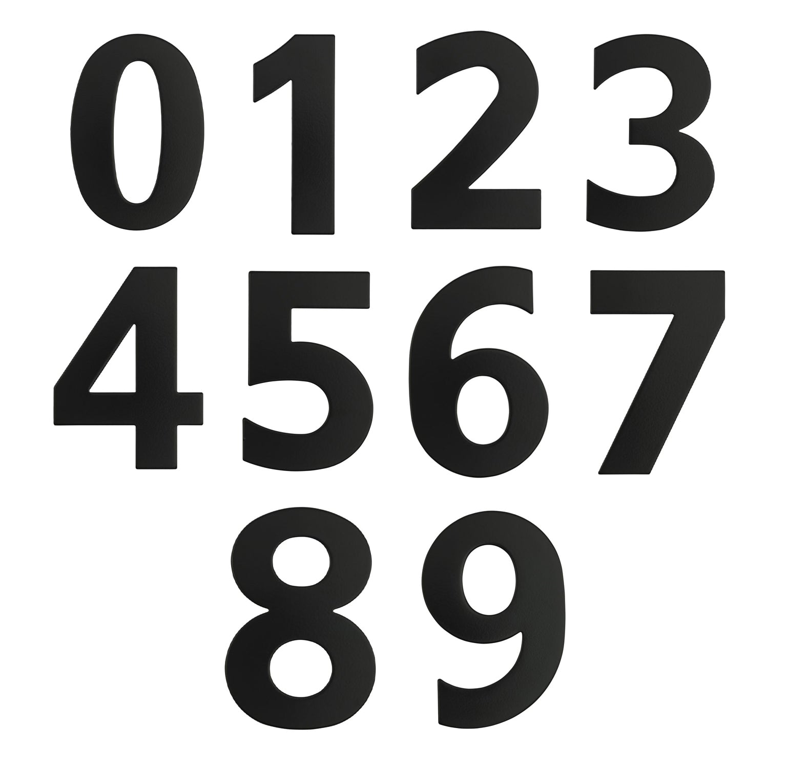 Austyle Architectural Numeral 0-9 130mm - Available in Various Finishes and Number