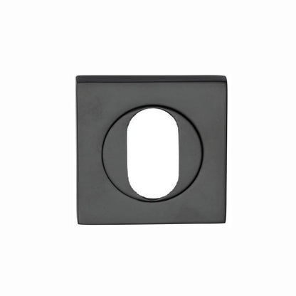 Builders Choice Door Escutcheon Oval Snib Set 47.6mm Lock Black 53537