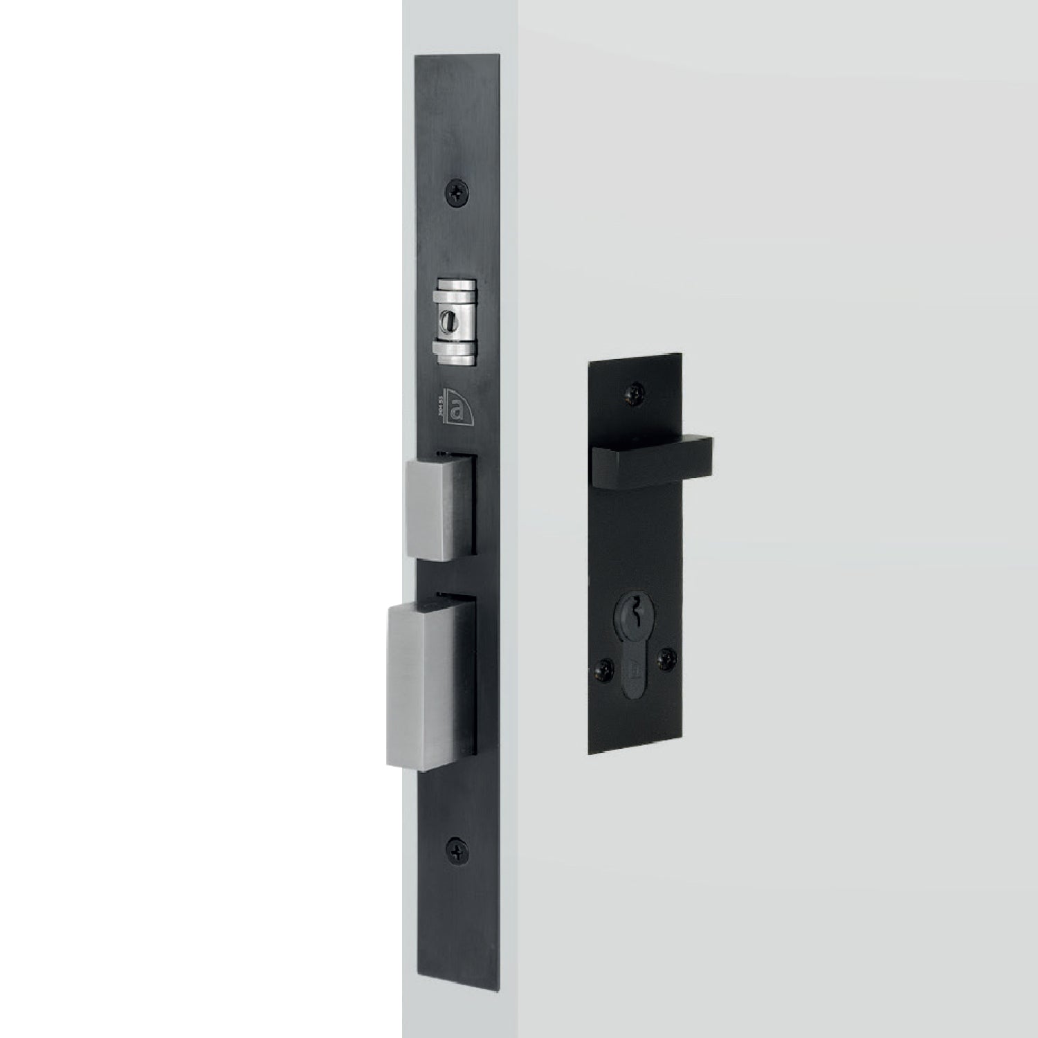 Austyle MyLock Integrated Roller Privacy Deadlock Set Black 53736KIT ...