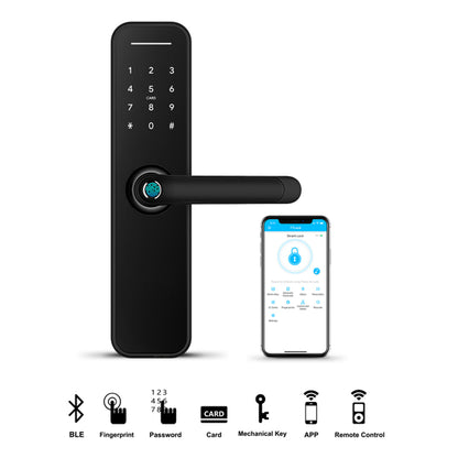 Austyle Digital Door Lever Handle Latch Set Matt Black 59405