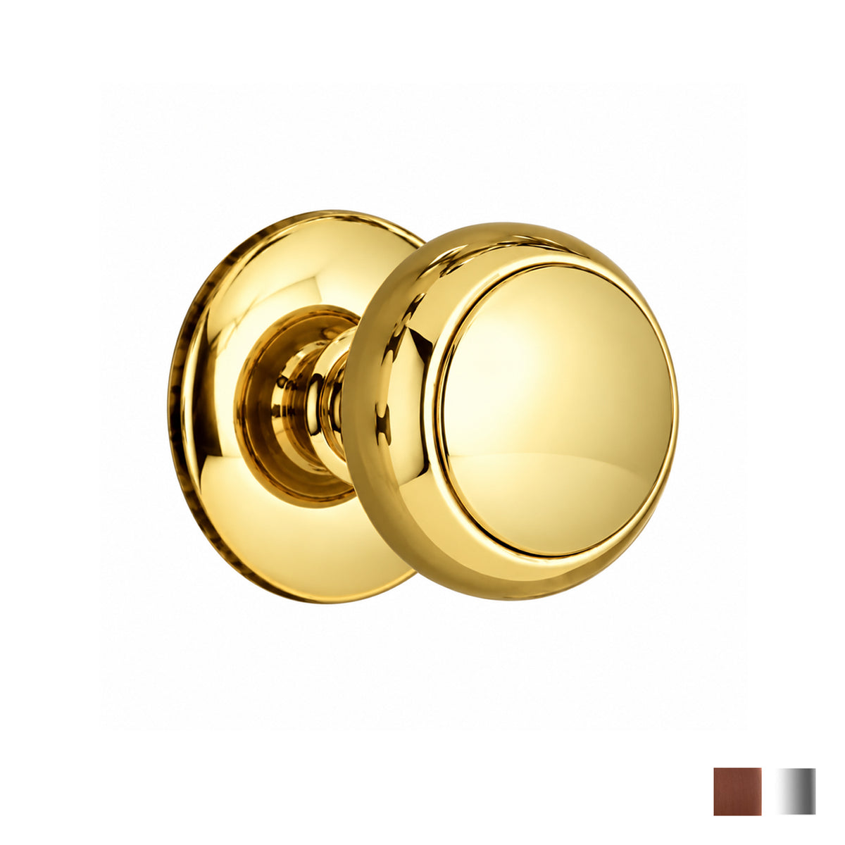 Superior Brass Knob Latch Conceal Fixing 55mm - Available in Various Finishes