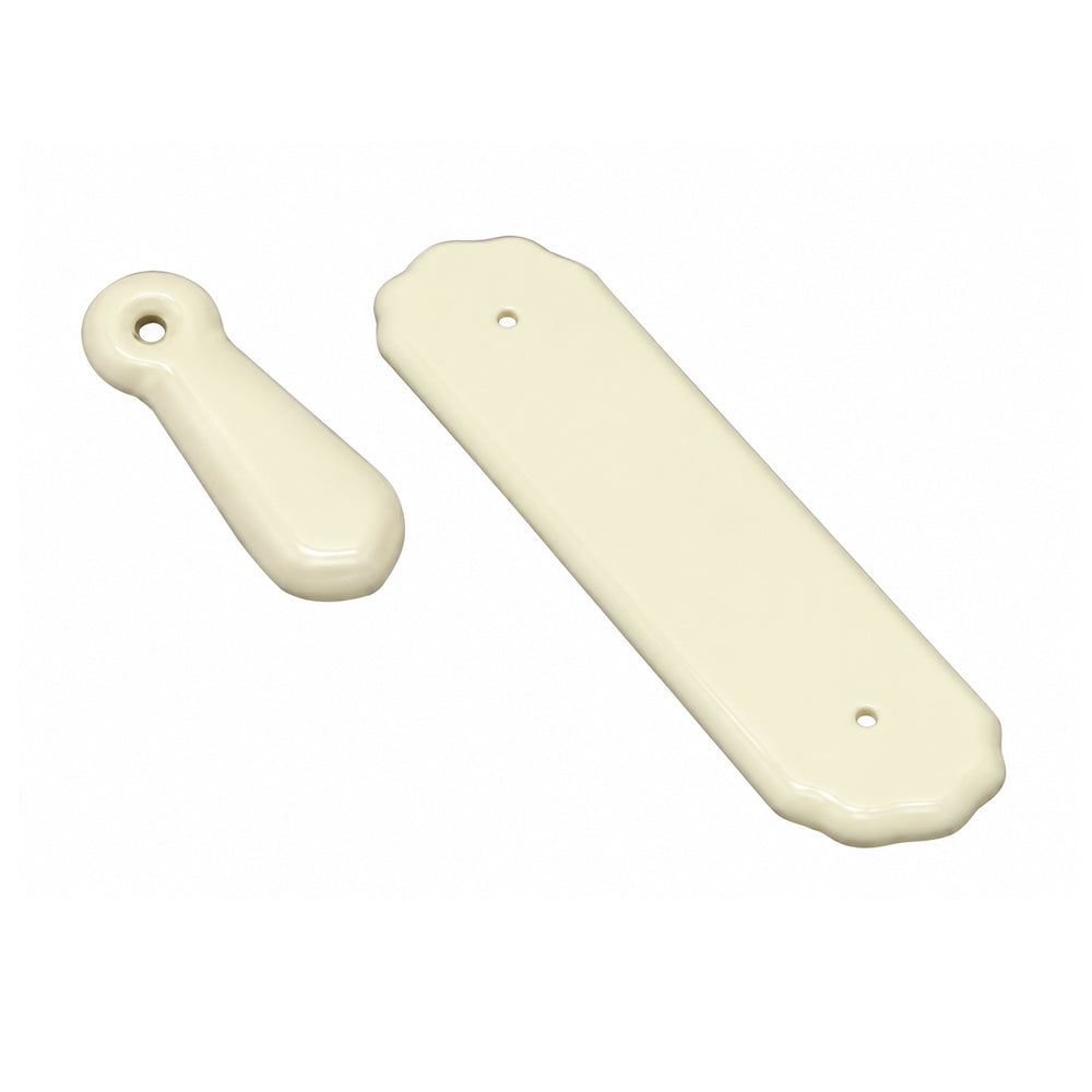 Superior Brass Porcelain Escutcheon ivory Pack of 4 8044