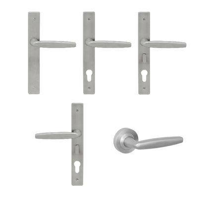 Austyle 316 Marine Grade Door Lever Handles Satin Stainless Steel 42350 - Customise to your needs
