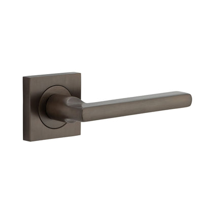 Iver Baltimore Door Lever Handle on Square Rose